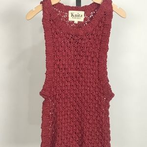 FOR LOVE & LEMONS KNITZ MULBERRY TANK TOP